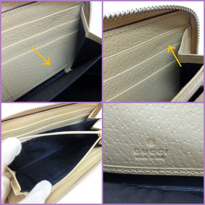 Gucci Off the Grid Zip Wallet Nylon Leather Blue Beige — view 6