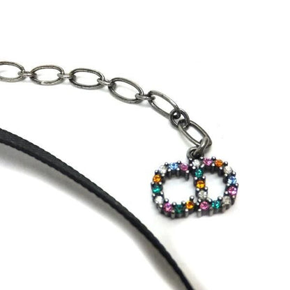 Dior Star Choker Antique Metal Black Multicolor D Porte Bonheur — view 3