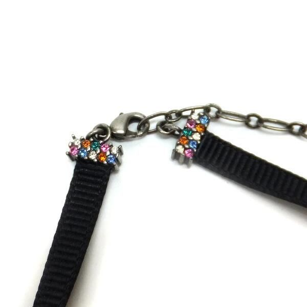 Dior Star Choker Antique Metal Black Multicolor D Porte Bonheur — view 4
