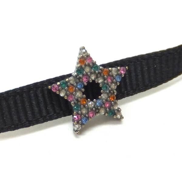 Dior Star Choker Antique Metal Black Multicolor D Porte Bonheur — view 2
