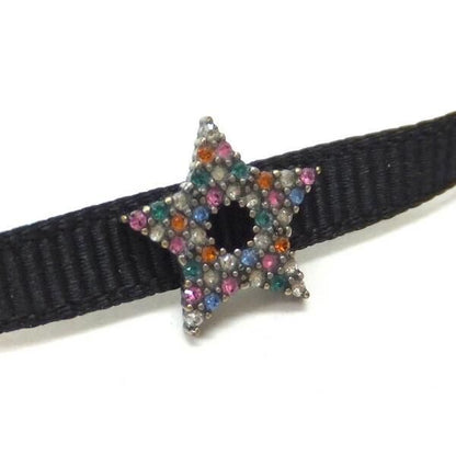 Dior Star Choker Antique Metal Black Multicolor D Porte Bonheur — view 2