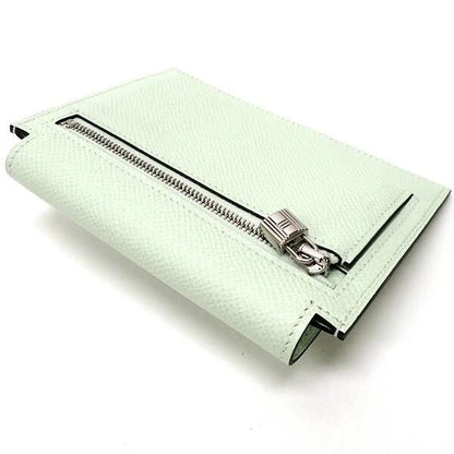 Hermes Kelly Pocket Compact Wallet Epsom Valfiz Silver — view 3