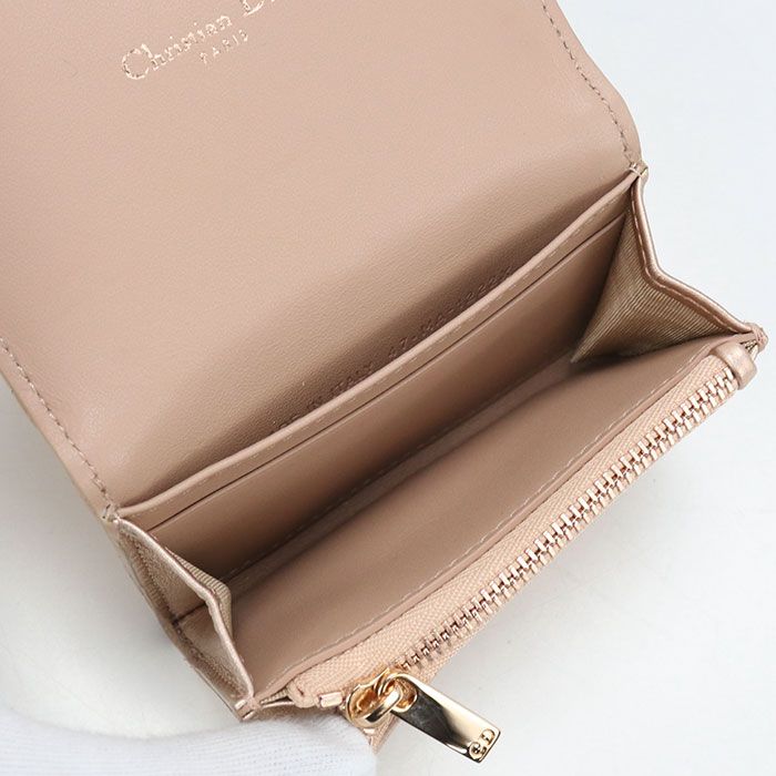 Dior Glycine Wallet Caro Bifold Lambskin — view 3