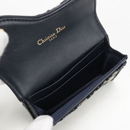 Dior Blue Mukado Holder Saddle Business Card Oblique Credit — view 3
