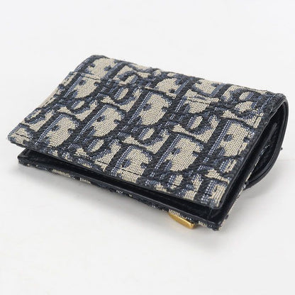 Dior Blue Mukado Holder Saddle Business Card Oblique Credit — view 2