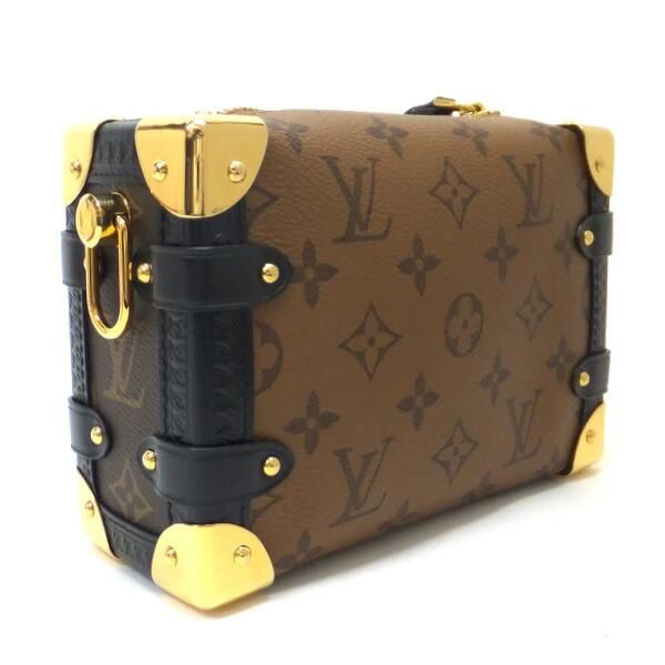 Louis Vuitton Side Trunk PM Shoulder Bag Monogram Reverse Brown — view 3