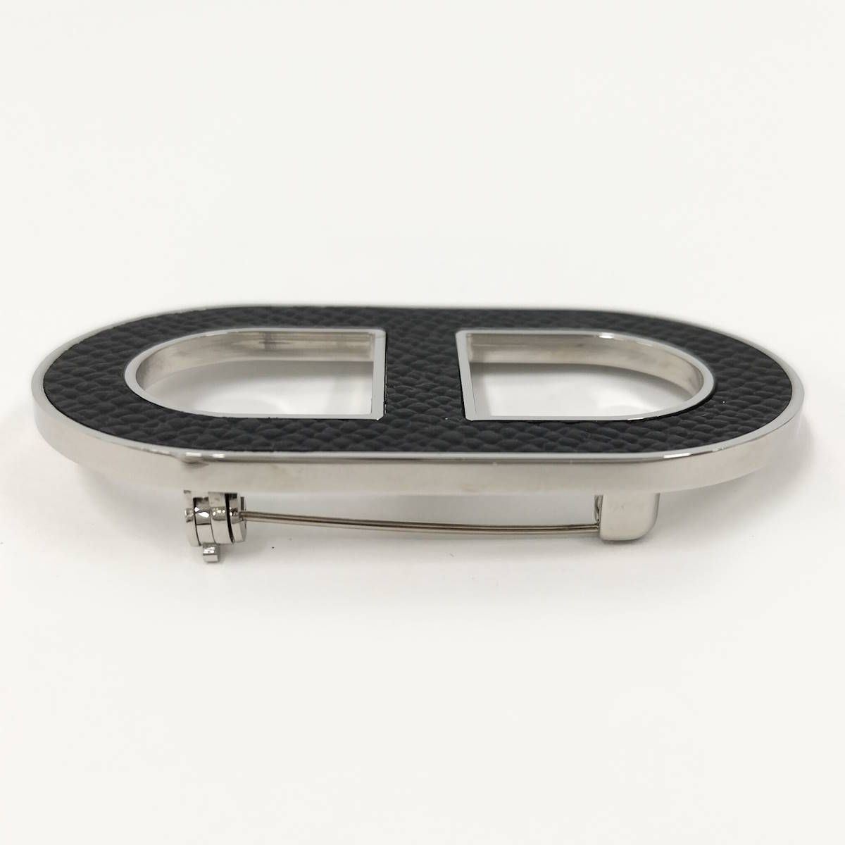 Hermes Brooch Chaine D'ancre Black Silver — view 4