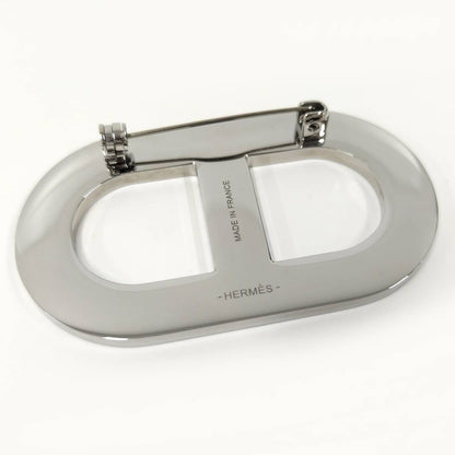 Hermes Brooch Chaine D'ancre Black Silver — view 5