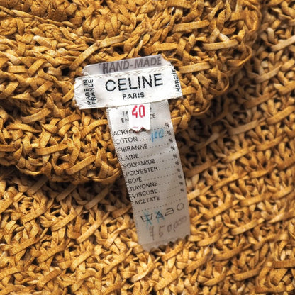 Celine Vintage Sweater 40 Hand Made Logege Cotton Knit — view 6