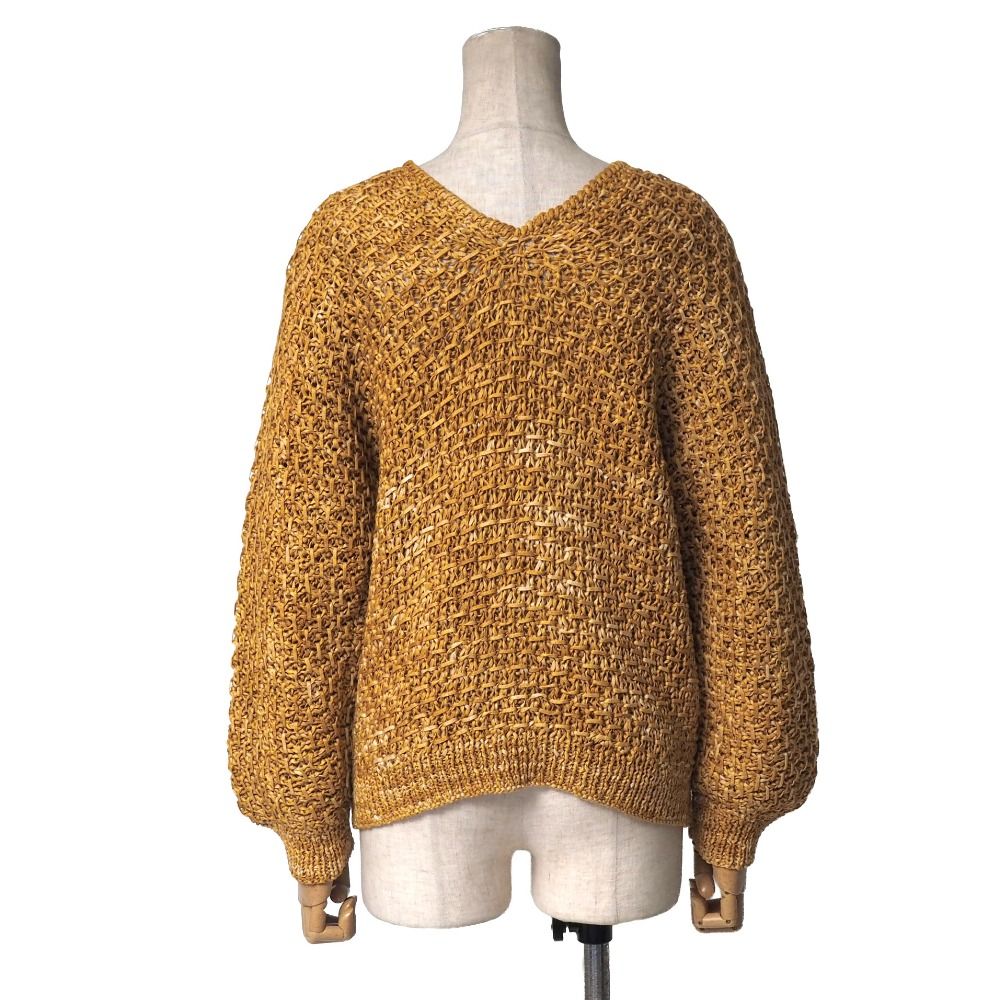 Celine Vintage Sweater 40 Hand Made Logege Cotton Knit — view 2