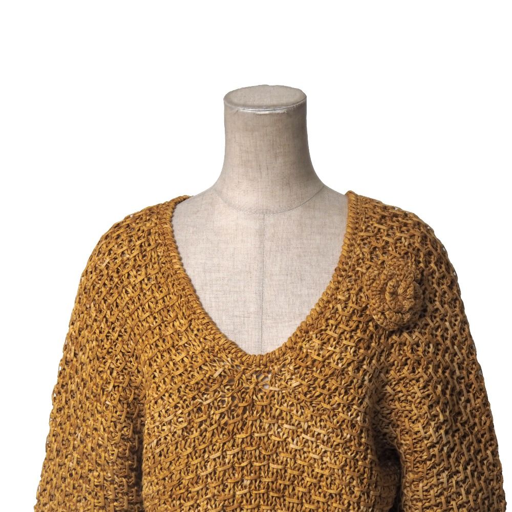 Celine Vintage Sweater 40 Hand Made Logege Cotton Knit — view 3