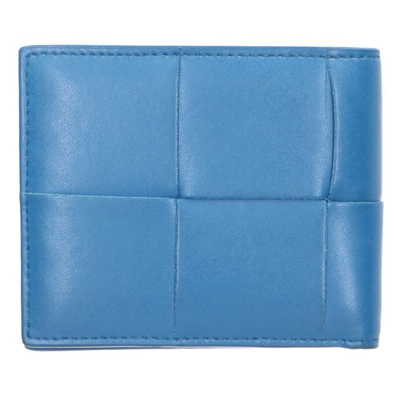 Bottega Veneta Intrecciato Leather Bifold Wallet Blue Tone — view 2