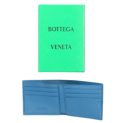 Bottega Veneta Intrecciato Leather Bifold Wallet Blue Tone — view 3