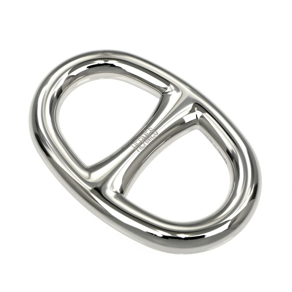 Hermes Scarf Ring Chaine D'ancre Permanent Brass Palladium Silver — view 5