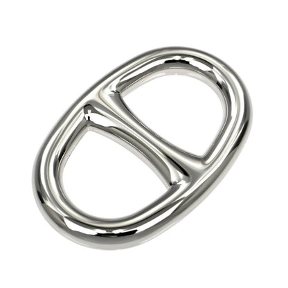 Hermes Scarf Ring Chaine D'ancre Permanent Brass Palladium Silver — view 4