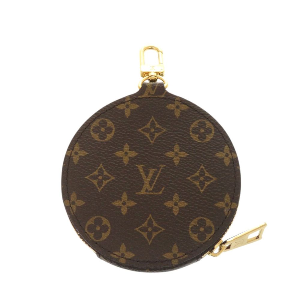 Louis Vuitton On The Go PM Shoulder Strap with Coin Case Monogram Canvas White Brown — view 6