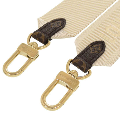 Louis Vuitton On The Go PM Shoulder Strap with Coin Case Monogram Canvas White Brown — view 9