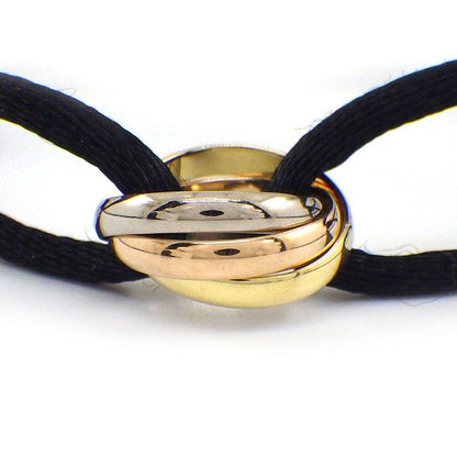 Cartier Bracelet Trinity Online Limited Three Color Cotton Cord 18K Pink — view 2
