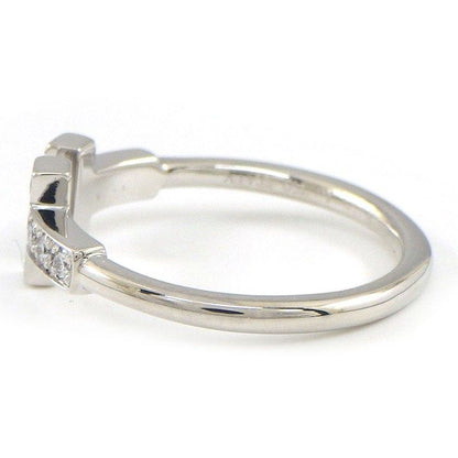 Tiffany & Co. Ring T Wire Diamond Total 18K White — view 2