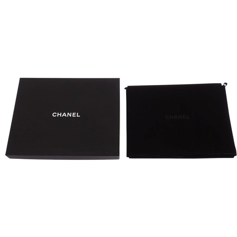 Chanel CC Logo Long Necklace Metal Silver — view 9