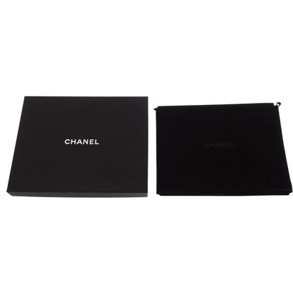 Chanel CC Logo Long Necklace Metal Silver — view 9