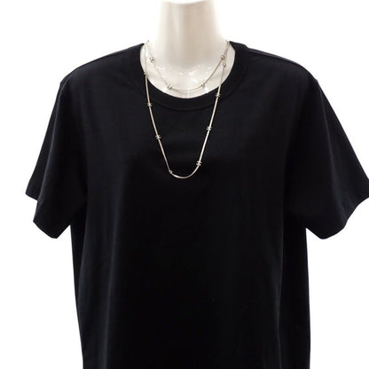 Chanel CC Logo Long Necklace Metal Silver — view 3
