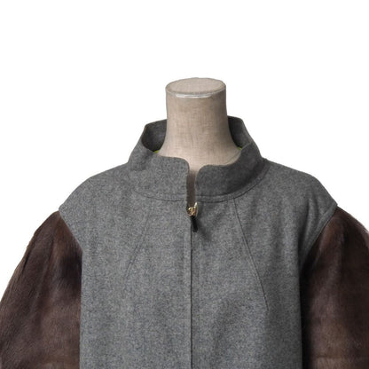 Fendi Coat 38 Stand Collar Fur — view 3