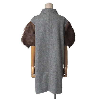Fendi Coat 38 Stand Collar Fur — view 2