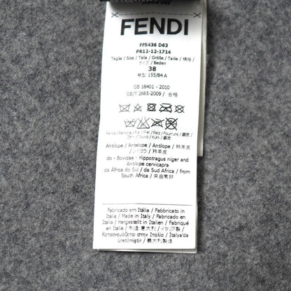 Fendi Coat 38 Stand Collar Fur — view 9