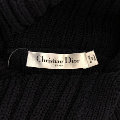 Dior Mariniere D Stripe Turtleneck Border Button Knit 34 Navywhite — view 5