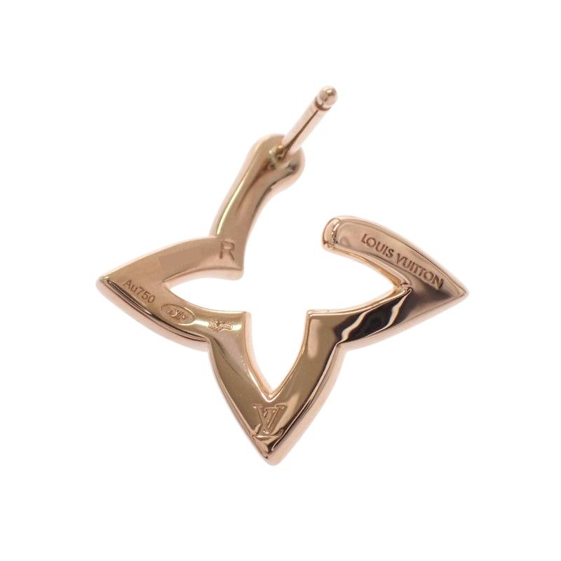 Louis Vuitton Hoop Earrings Ombre Blossom Of Pink — view 5