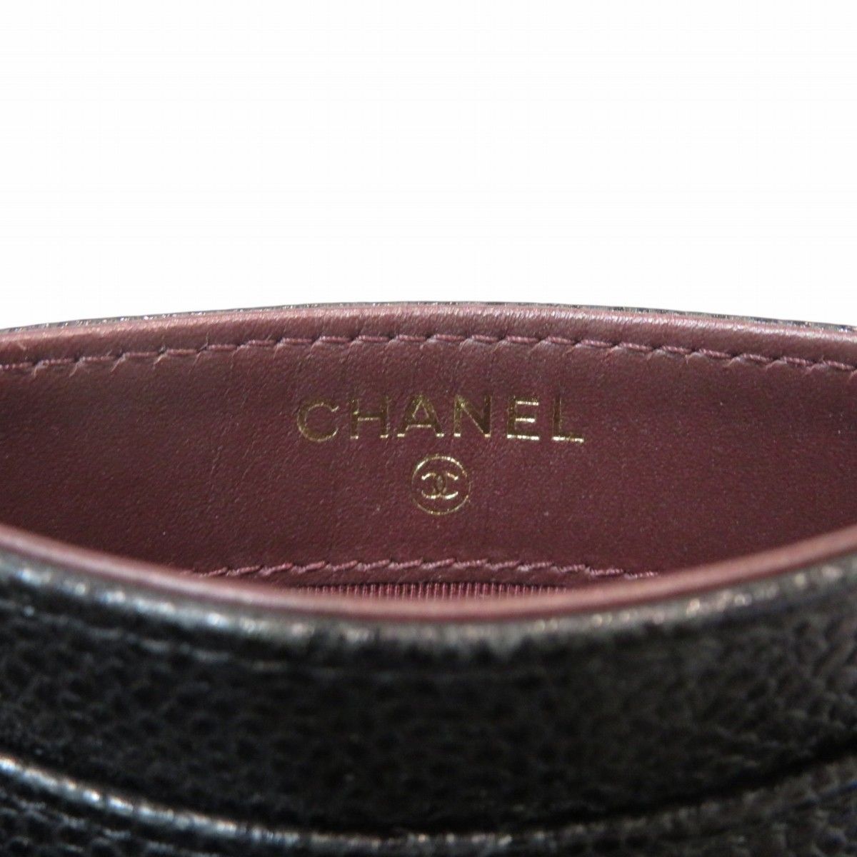 Chanel Card Case Caviar Leather — view 4