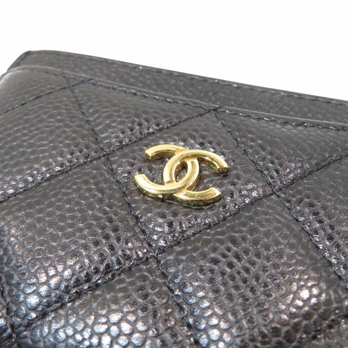 Chanel Card Case Caviar Leather — view 7