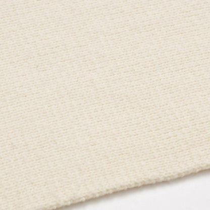 Chanel Logo Embroidery CC Scarf Tobi Quilted Pattern Wool Cashmere Ivory Gold — view 7