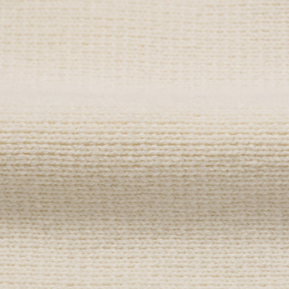 Chanel Logo Embroidery CC Scarf Tobi Quilted Pattern Wool Cashmere Ivory Gold — view 6