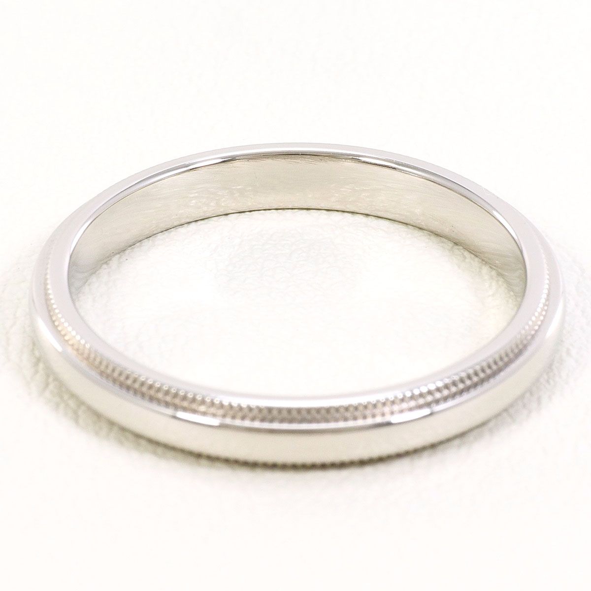 Tiffany & Co. Milgrain Platinum Ring — view 4