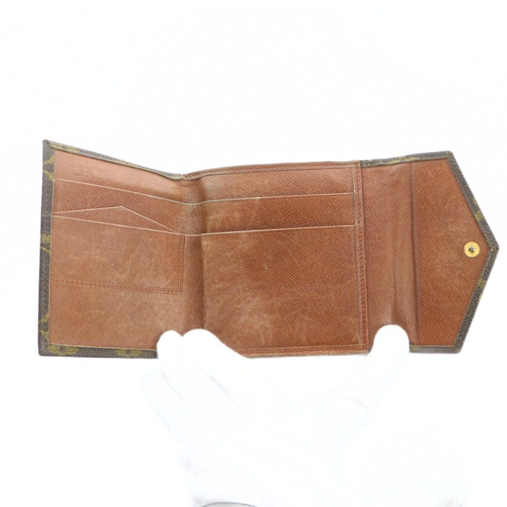 Louis Vuitton Porte Monnaie Cult Cles Trifold Wallet Leather Monogram — view 5