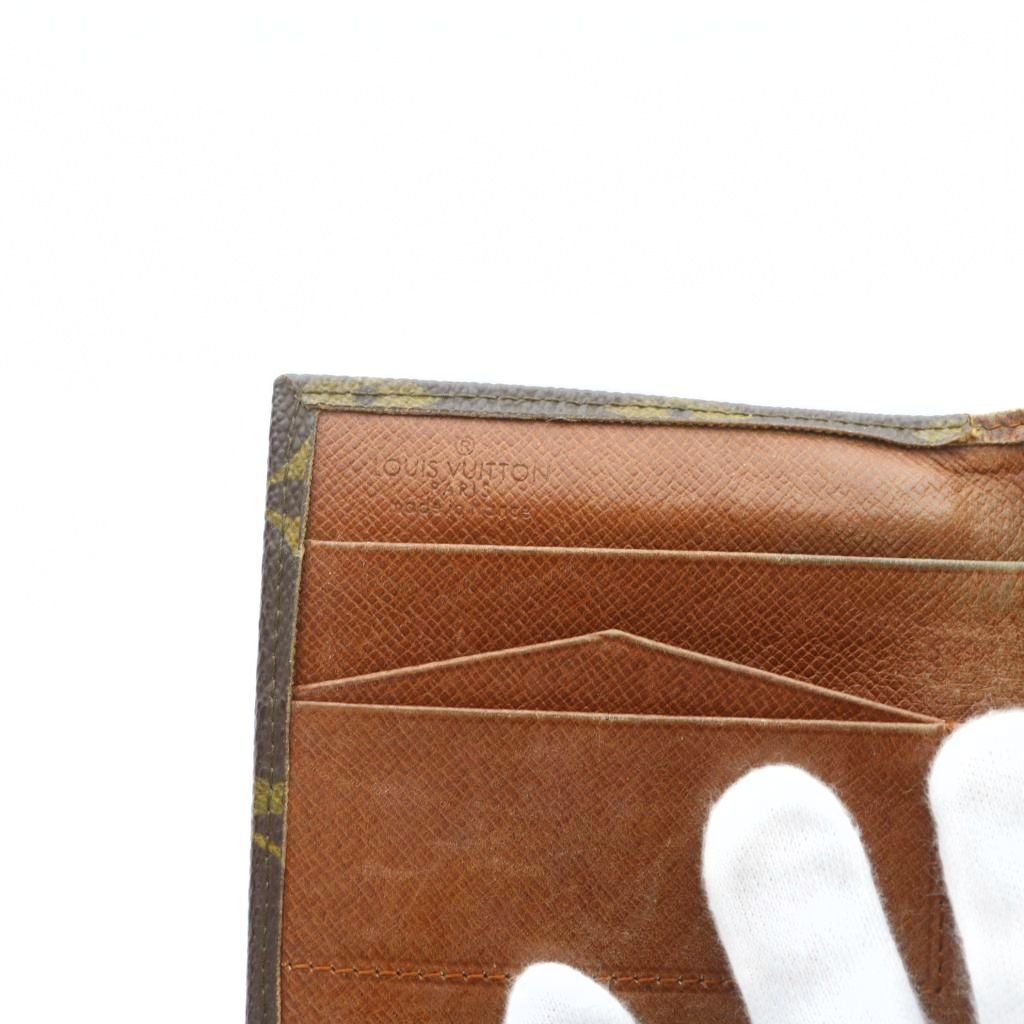 Louis Vuitton Porte Monnaie Cult Cles Trifold Wallet Leather Monogram — view 8