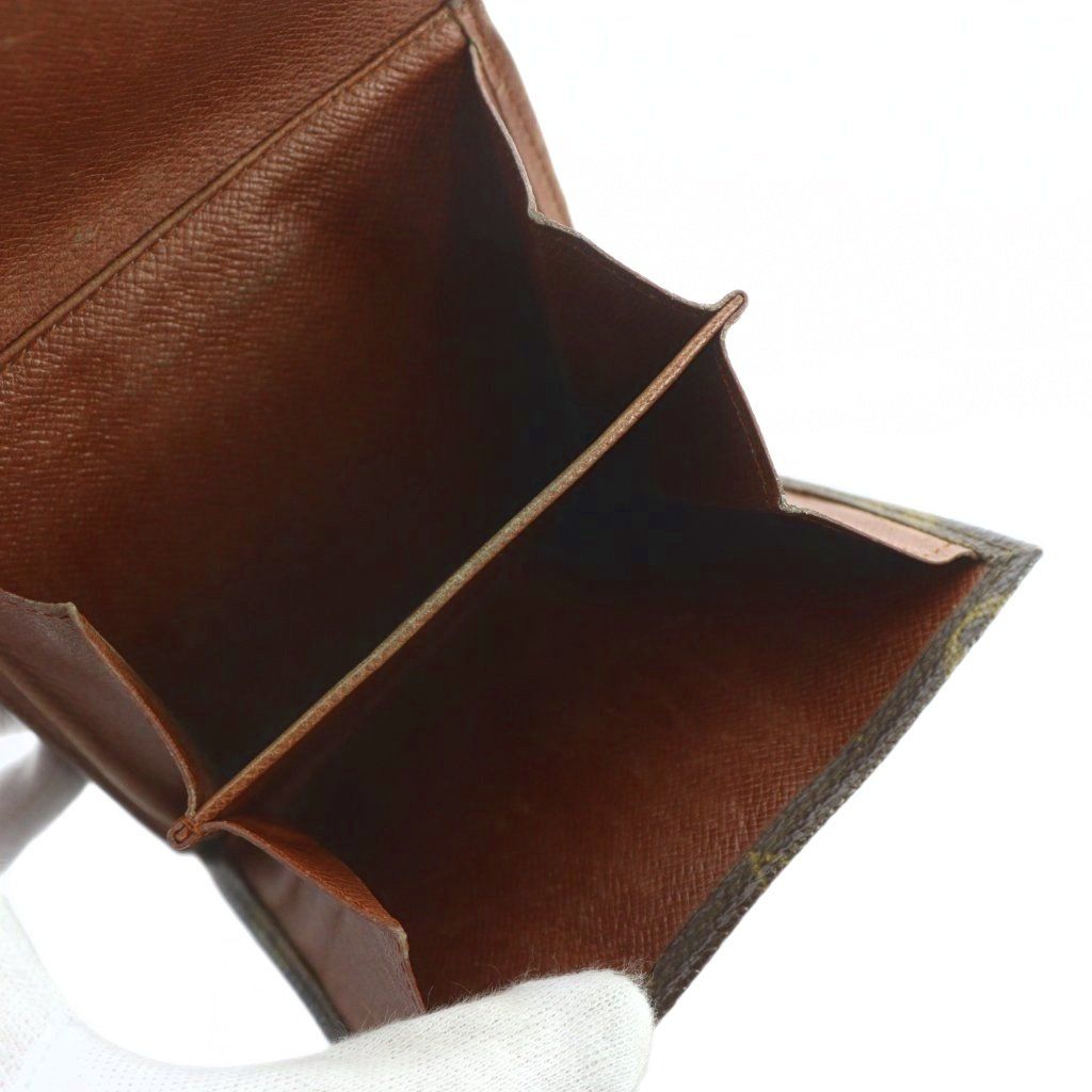 Louis Vuitton Porte Monnaie Cult Cles Trifold Wallet Leather Monogram — view 6