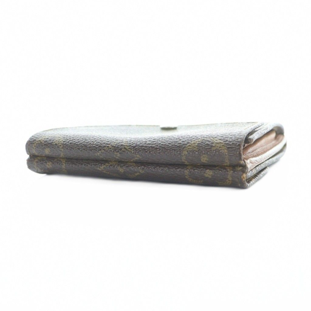 Louis Vuitton Porte Monnaie Cult Cles Trifold Wallet Leather Monogram — view 4