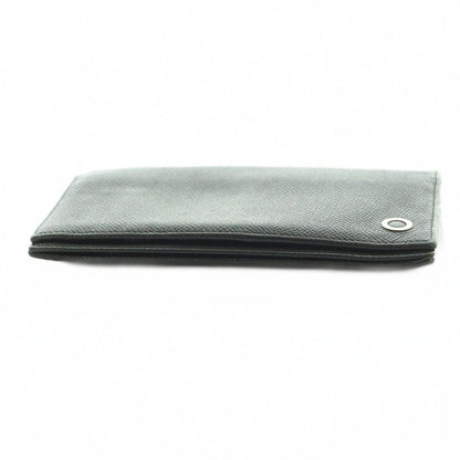 Bvlgari Wallet Bifold Coin Purse Leather Black — view 4