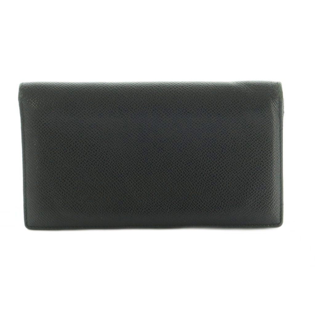 Bvlgari Wallet Bifold Coin Purse Leather Black — view 2