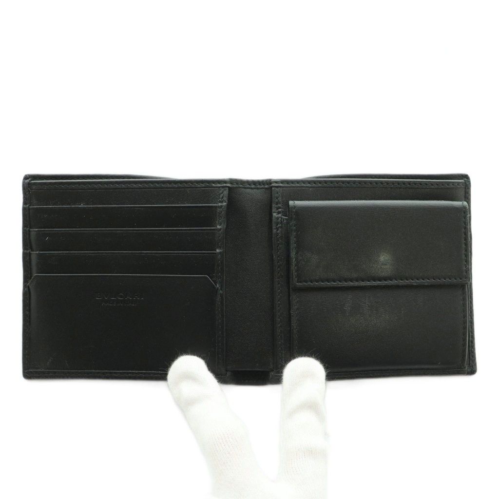 Bvlgari Wallet Bifold Coin Purse Leather — view 5