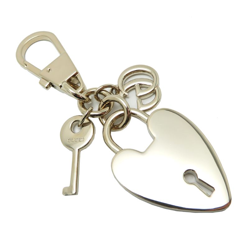Gucci Key Holder Gold Navy — view 2