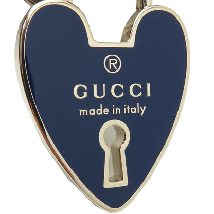 Gucci Key Holder Gold Navy — view 3