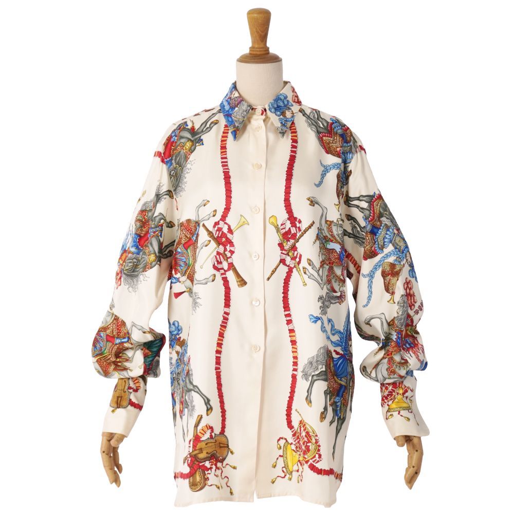 Hermes Vintage Shirt Blouse Long Sleeve Condition Description — view 3