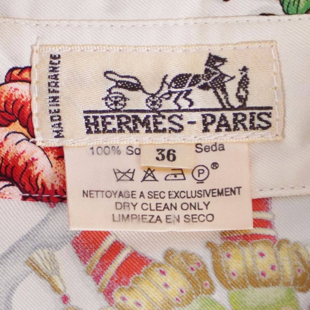 Hermes Vintage Shirt Blouse Long Sleeve Condition Description — view 7