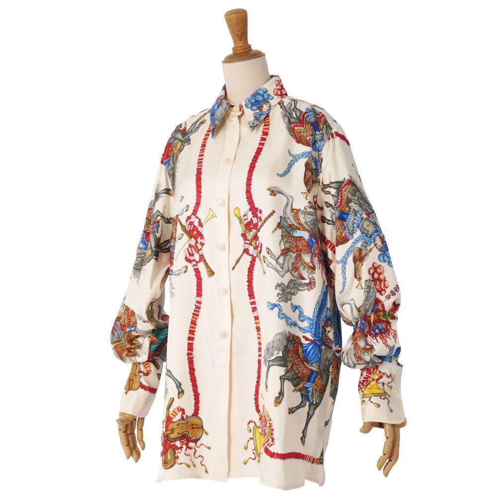 Hermes Vintage Shirt Blouse Long Sleeve Condition Description — view 4