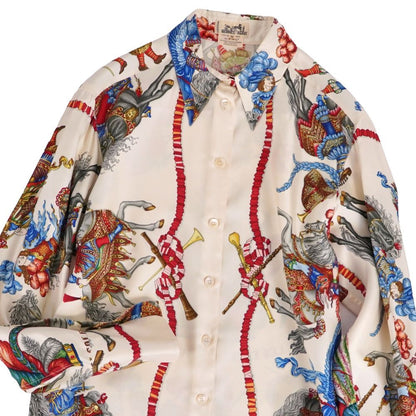 Hermes Vintage Shirt Blouse Long Sleeve Condition Description — view 2