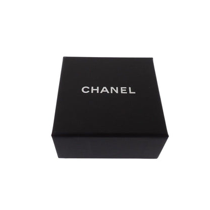 Chanel CC Logo Earrings Metal White Gold — view 9